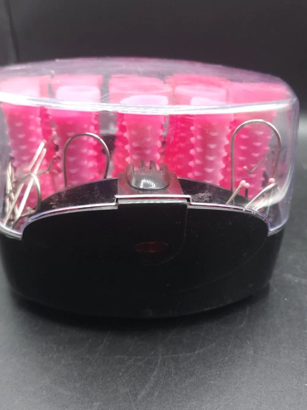 Conair Compact Multi-Size Hot Rollers Set 20 Pink With Clips Tested Works